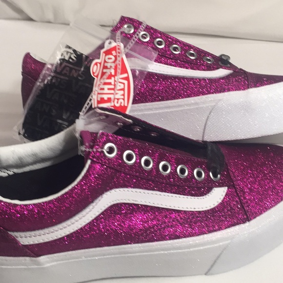 purple platform vans